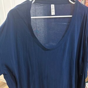 Athleta Navy Blue Long-Sleeved Top XL
